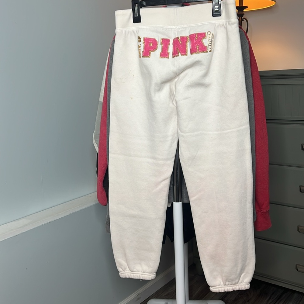 Vintage White PINK / V.S Small Jacket & X-S Pants Set  Pre-loved Condition - Picture 4 of 4